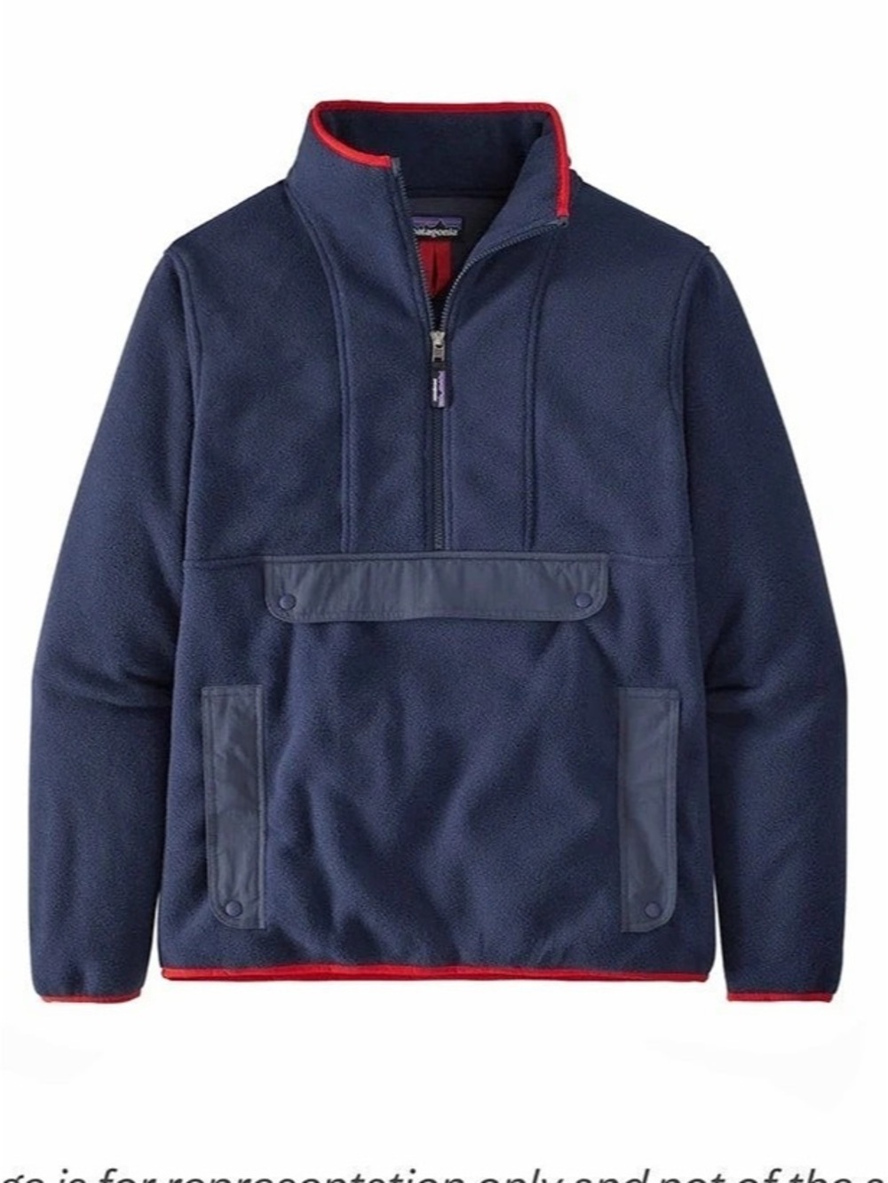 Patagonia Synchilla Snap-T Fleece Anorak Pullover Jacket Navy Unisex M’s M W’s L